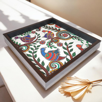 Elegant Pichwai Print MDF Serving Tray – Stylish & Durable Design