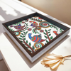 Elegant Petal Print MDF Serving Tray – Stylish & Durable Design