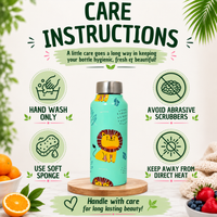 Handcrafted Eco-Friendly Meenakari Steel Bottle(750 ML)