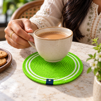 Handwoven Round Dining Table Placemats – Set of 4