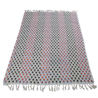 Cotton Handcrafted Throw Blanket | Perfect for Living Room and Bedroom Decor| Perfect for Living Room and Bedroom Decor