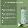Handcrafted Eco-Friendly Meenakari Stainless Steel Bottle(750 ML)-Flamingo