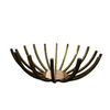 Golden Sunburst Decorative Metal Basket