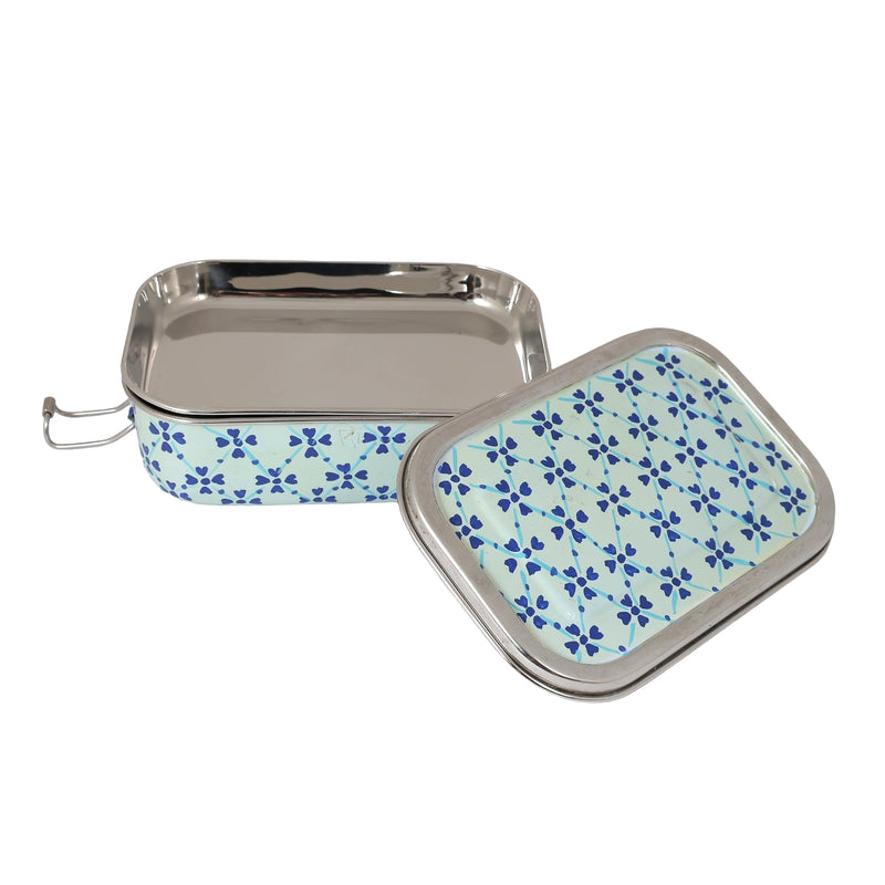 Stainless Steel Floral Print Lunchbox