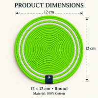 Handwoven Round Dining Table Placemats – Set of 4