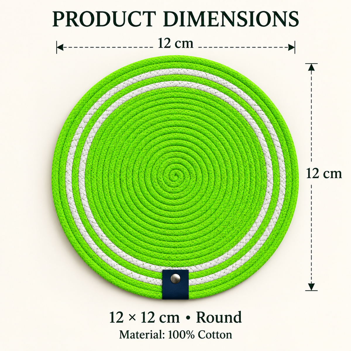 Handwoven Round Dining Table Placemats – Set of 4