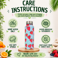 Handcrafted Eco-Friendly Meenakari Steel Bottle(750 ML)