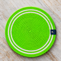 Handwoven Round Dining Table Placemats – Set of 4