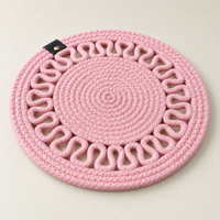 Handcrafted Round Braided Table Mat Set of 4