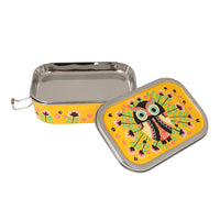 Stainless Steel Owl Print Lunchbox