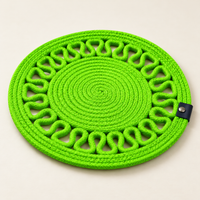 Handcrafted Round Braided Table Mat Set of 4