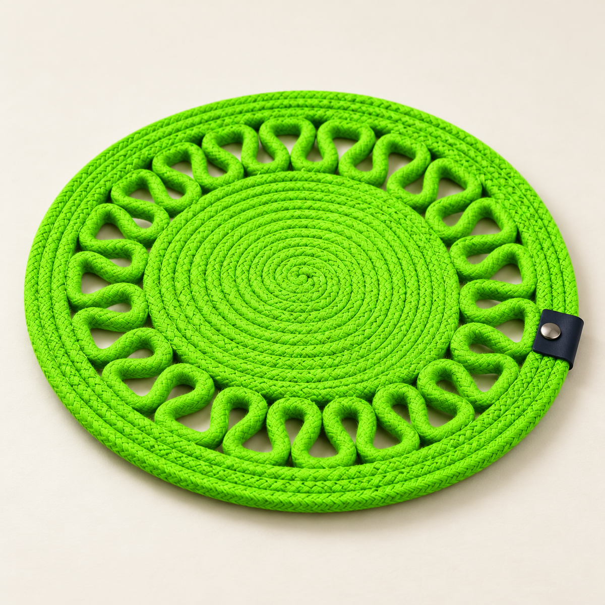 Handcrafted Round Braided Table Mat Set of 4