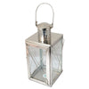 Nickel Metal Garden Lamp | Contemporary Outdoor Lantern for Home Decor