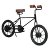 Decorative Black Wrought Iron Cycle Table Ornament | Modern Metal Bicycle Decor Piece