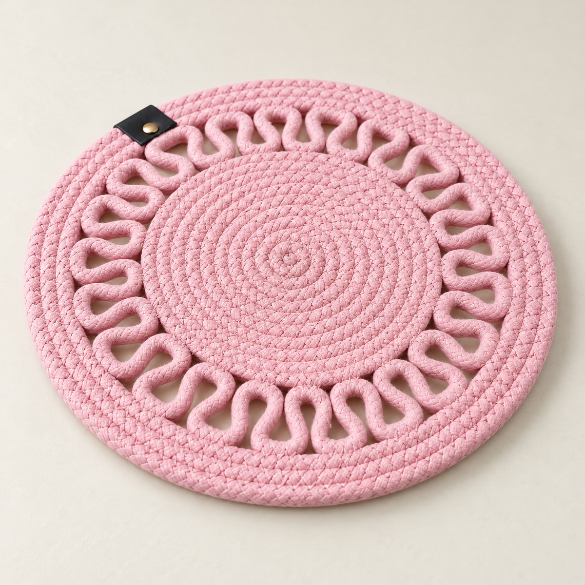 Handcrafted Round Braided Table Mat Set of 4