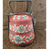 Ethnic Enamelware Steel Lunch Box – 2 Tier, Sustainable & Reusable