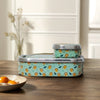 Eco-Friendly Meenakari Steel Tiffin Box – Stylish & Durable-Lion