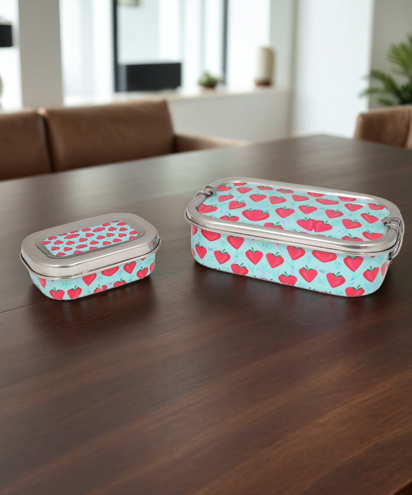 Eco-Friendly Meenakari Steel Tiffin Box