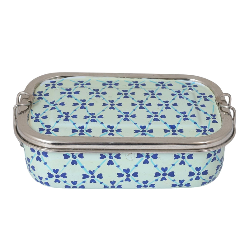 Stainless Steel Floral Print Lunchbox