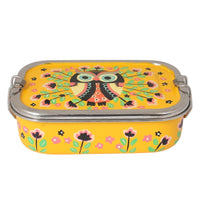 Stainless Steel Owl Print Lunchbox