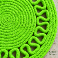 Handcrafted Round Braided Table Mat Set of 4