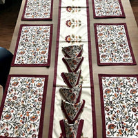 Kashmiri Embroidered Dining Table Set – Handcrafted Elegance for Your Table