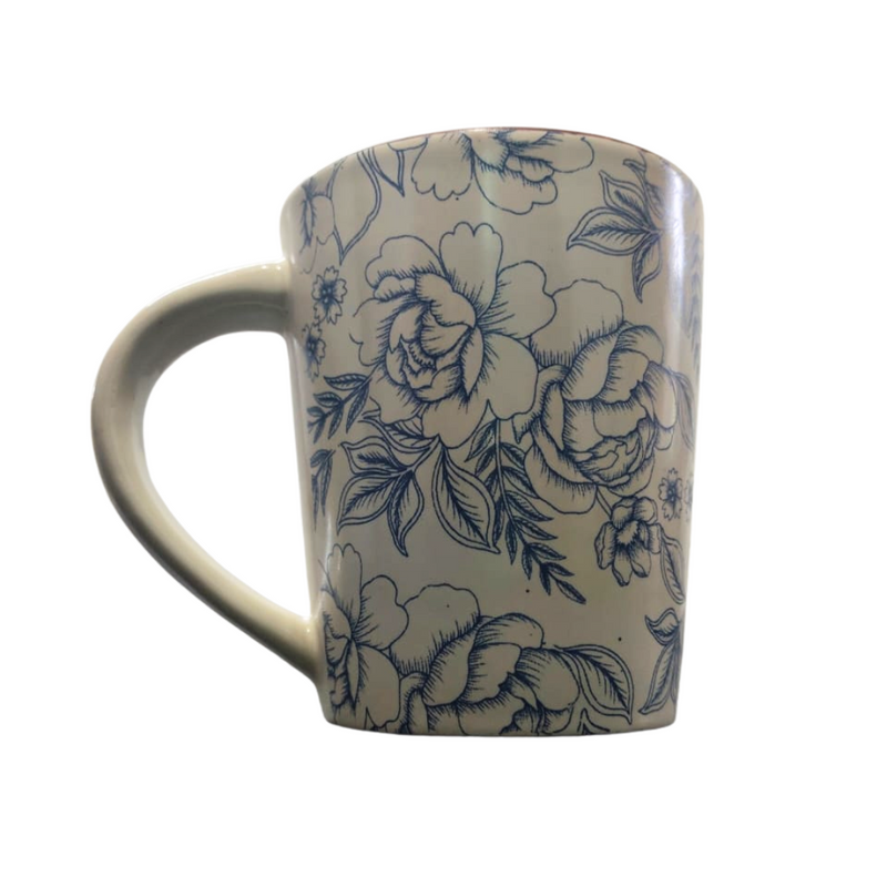 Royal Norfolk Blue Floral Coffee Mugs - Set of 2