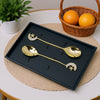 Gold Moon & Star Designer Spoon Set (Set of 2)