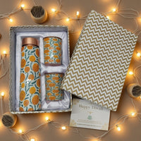 Copper Water Bottle Gifting Set | 1 Litre Bottle & Set of 2 Glasses | Boosts Immunity