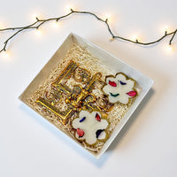 Diwali Gift Box – Swastik Ganesh & Metal Wax Diya Combo