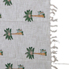 Koala & Palm Tree Block Print Kids Cotton Throw  | Perfect for Living Room and Bedroom Decor