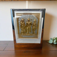 Golden Ram Parivar Decorative Frame for Home & Office