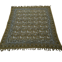 Cotton Handcrafted Throw Blanket | Perfect for Living Room and Bedroom Decor| Perfect for Living Room and Bedroom Decor