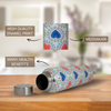 Handcrafted Eco-Friendly Meenakari Stainless Steel Bottle(1L)-Heart