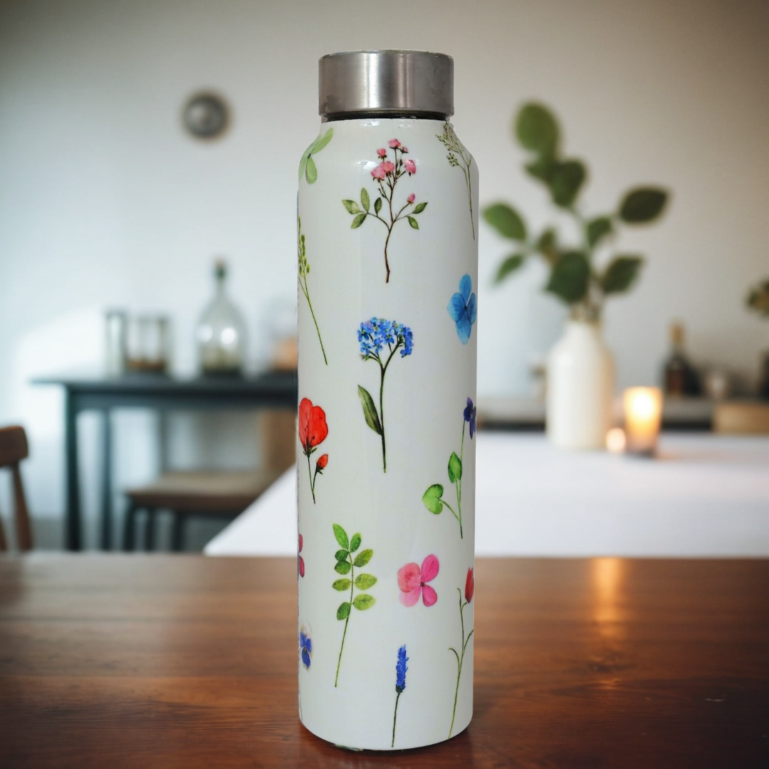Stainless Steel Lunch Box & Water Bottle (1L) Set