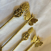 Luxury Gold-Plated Pineapple and butterfly Cutlery Set (Set of 4)