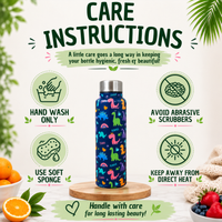 Handcrafted Eco-Friendly Meenakari Steel Bottle(750 ML)