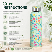 Traditional Design Handcrafted Eco-Friendly Meenakari Steel Bottle(1L)