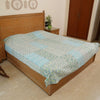 Handcrafted Block Print Bedcover with Patchwork | Artisan-Made 100% Cotton Bedspread