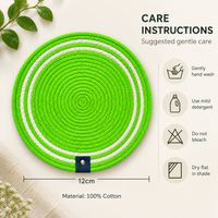Handwoven Round Dining Table Placemats – Set of 4