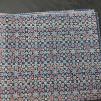 Ajrakh with Kantha Bedcover | Artisan-Made 100% Cotton Bedspread