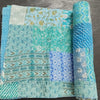 Handcrafted Block Print Bedcover with Patchwork | Artisan-Made 100% Cotton Bedspread