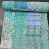 Handcrafted Block Print Bedcover with Patchwork | Artisan-Made 100% Cotton Bedspread