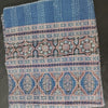 Ajrakh with Kantha Bedcover | Artisan-Made 100% Cotton Bedspread