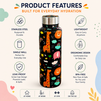 Handcrafted Eco-Friendly Meenakari Stainless Steel Bottle(750 ML)