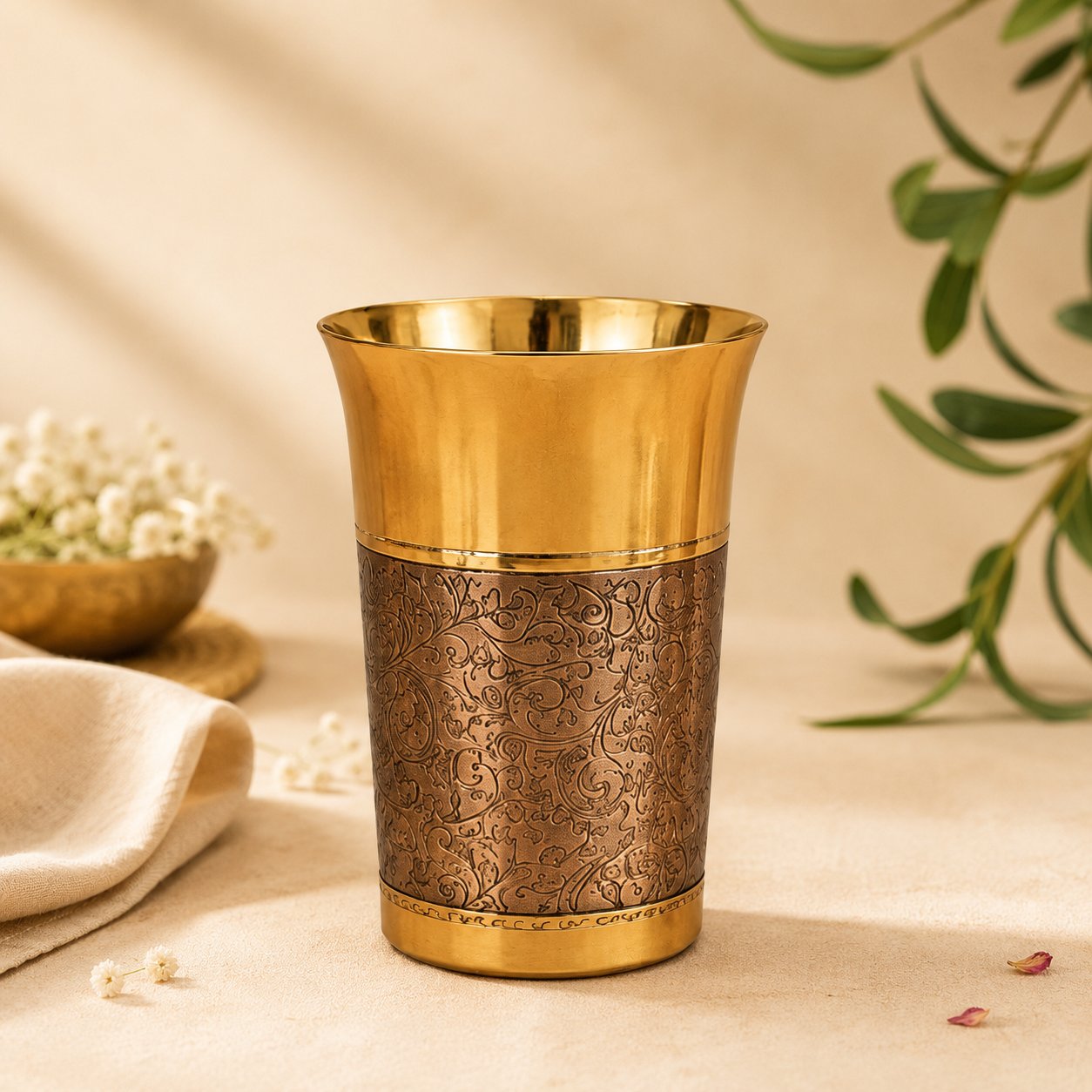 Premium Brass Drinking Glass