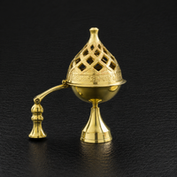 Handcrafted Brass Dhoop Dani Incense Burner with Handle