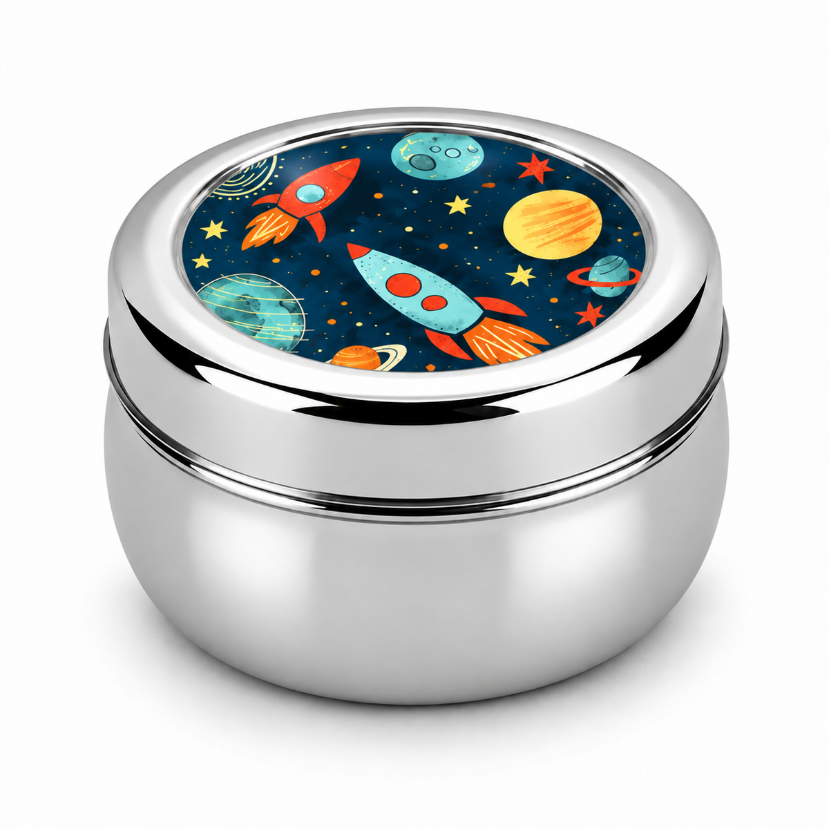 Stainless Steel Lunch Box , Snack Box & Water Sipper (750 ML) Set