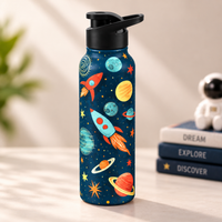 Handcrafted Eco-Friendly Meenakari Steel Sipper (750 ML)