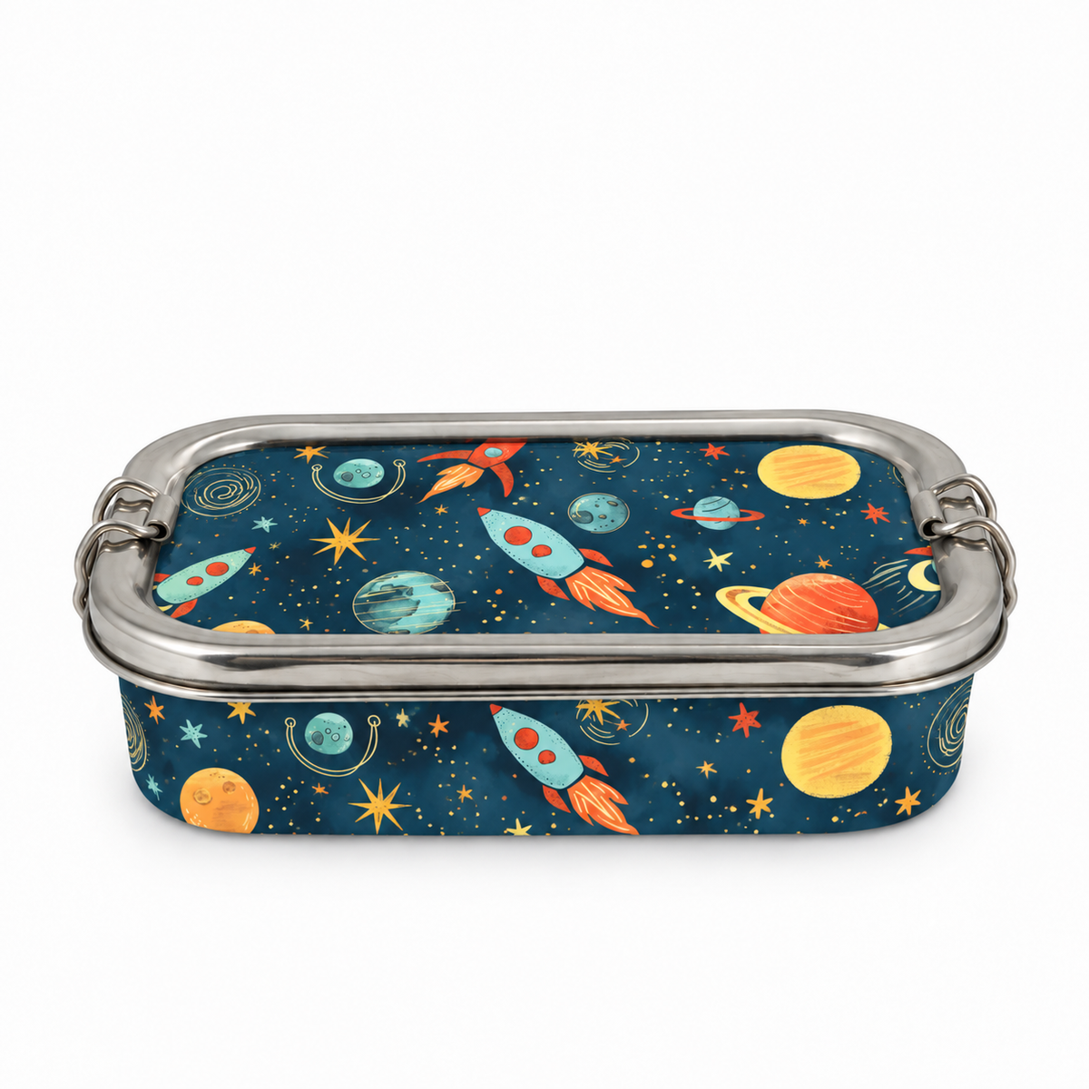 Stainless Steel Lunch Box & Water Sipper (750 ML) Set